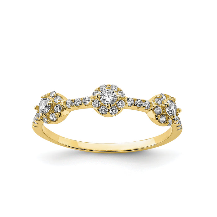 10K CZ Stackable Ring-10C1393