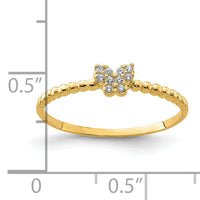 10K Butterfly CZ Ring-10C1398
