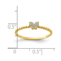10K Butterfly CZ Ring-10C1398