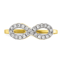 10K CZ Infinity Ring-10C1406