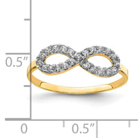 10K CZ Infinity Ring-10C1406