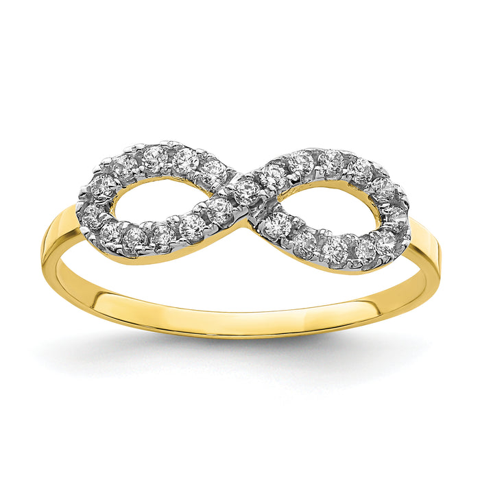 10K CZ Infinity Ring-10C1406