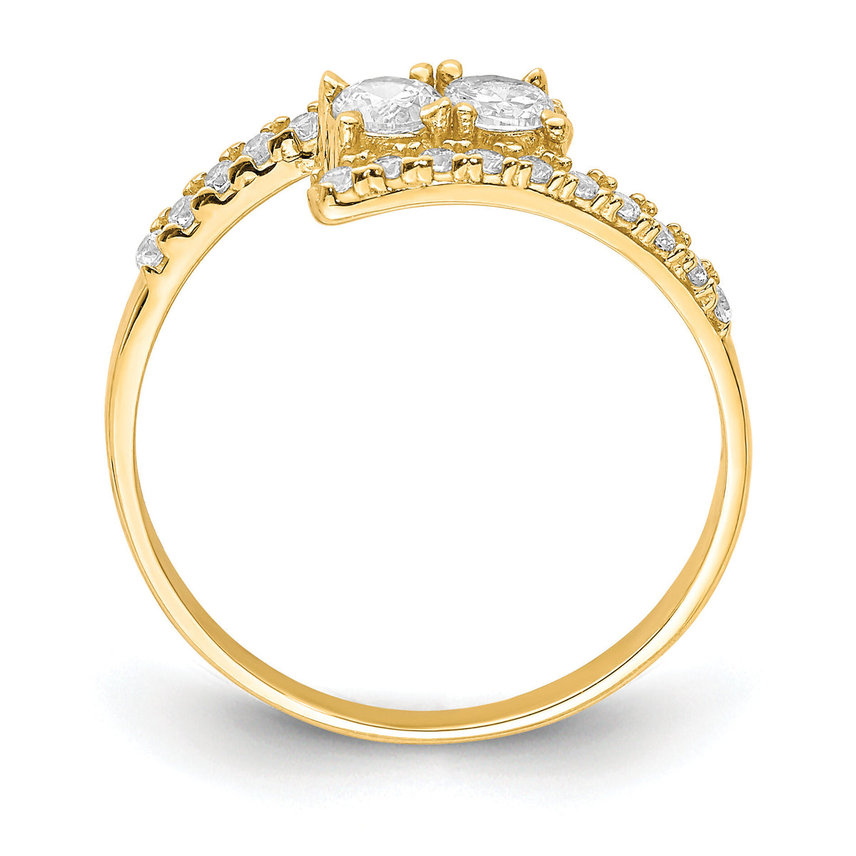 10K CZ Fancy Ring-10C1407