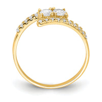 10K CZ Fancy Ring-10C1407