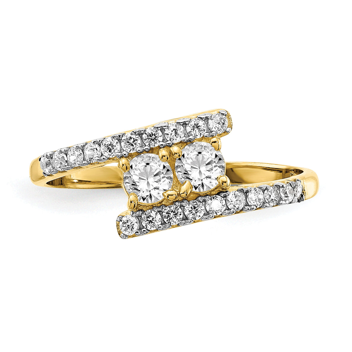 10K CZ Fancy Ring-10C1407