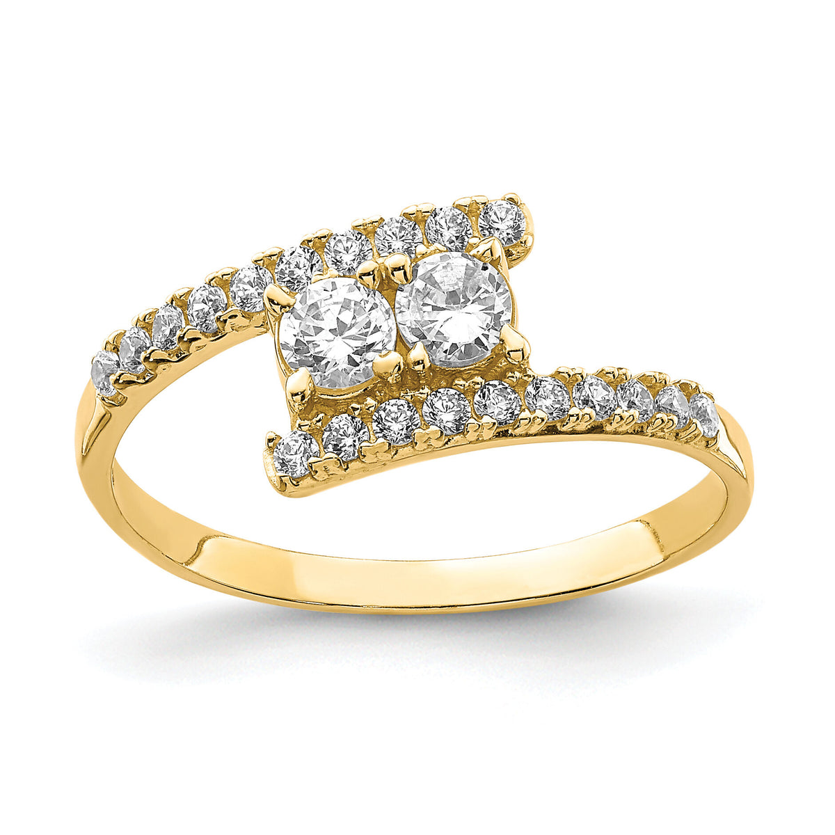 10K CZ Fancy Ring-10C1407