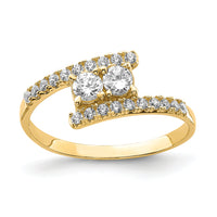 10K CZ Fancy Ring-10C1407