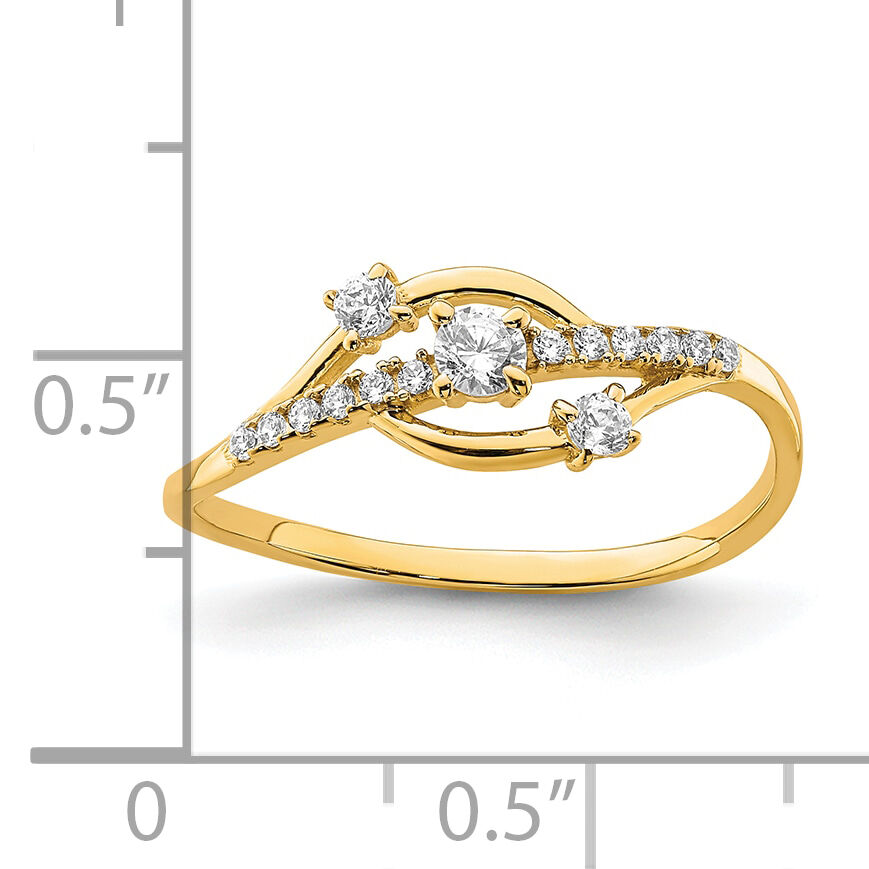 10K CZ Fancy Ring-10C1409