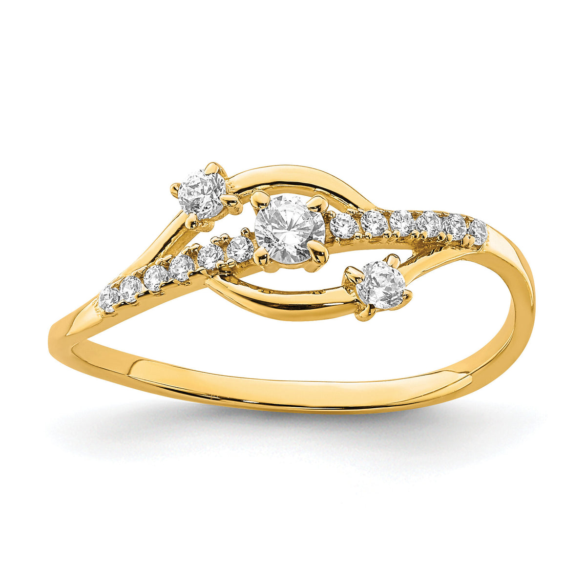 10K CZ Fancy Ring-10C1409