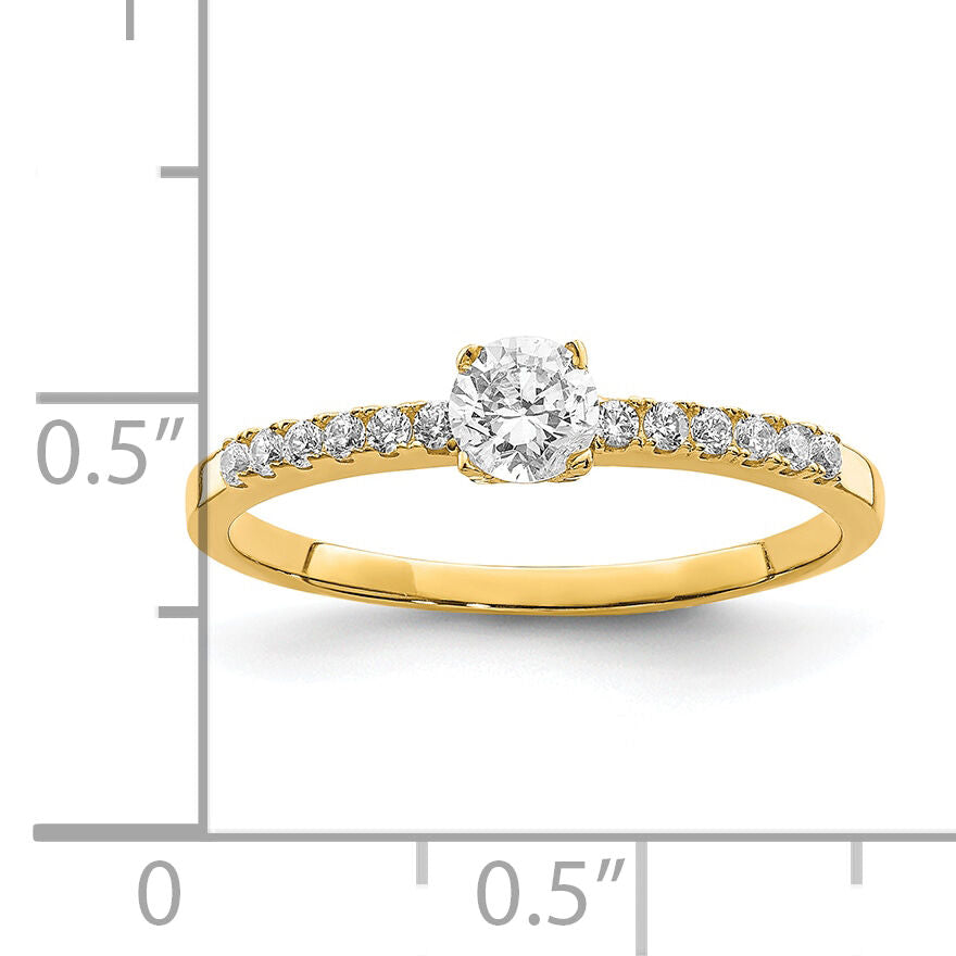 10K CZ Fancy Ring-10C1410
