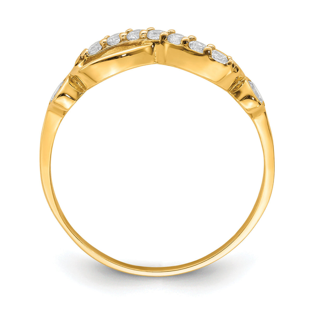 10K CZ Infinity Ring-10C1412
