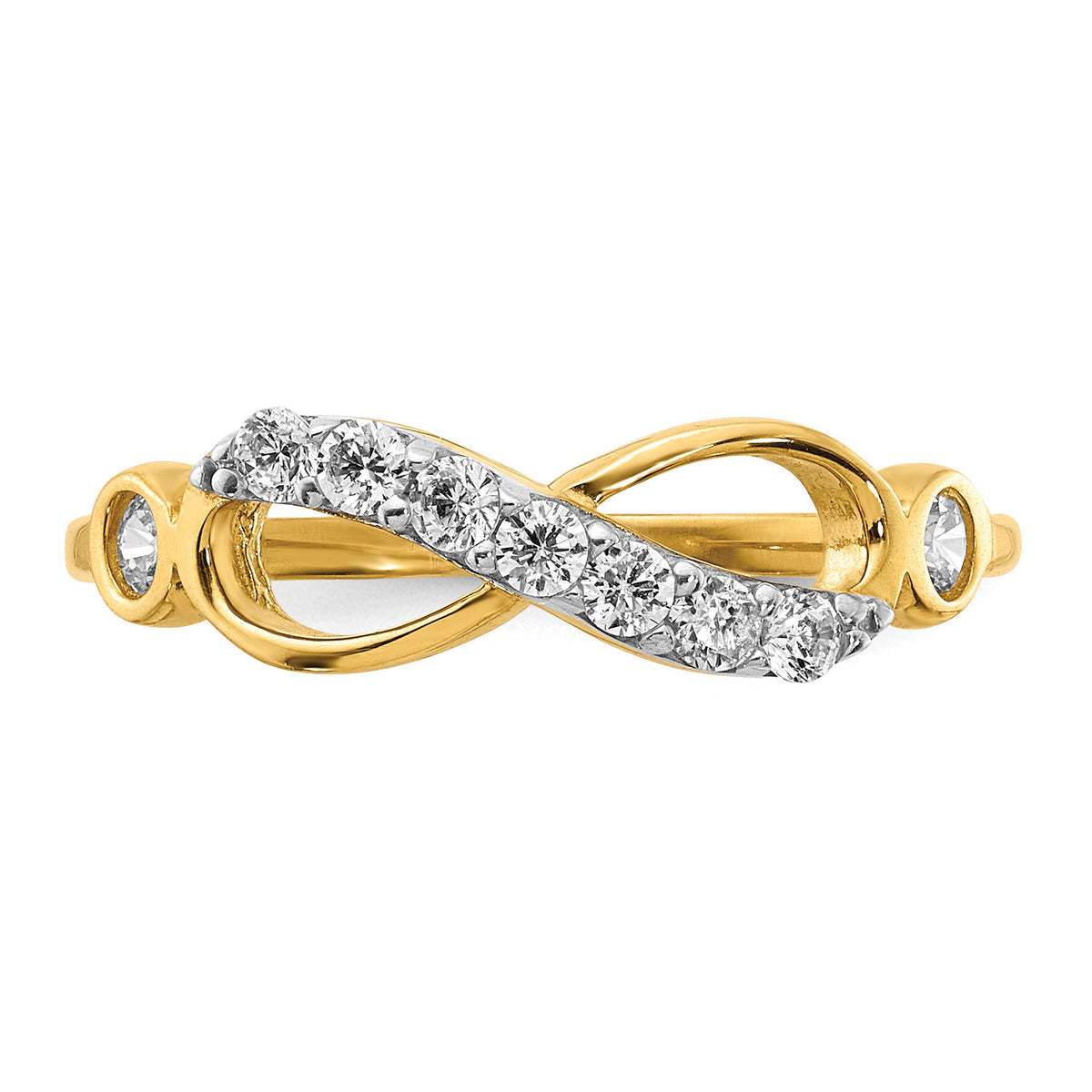 10K CZ Infinity Ring-10C1412