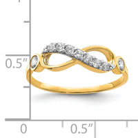 10K CZ Infinity Ring-10C1412