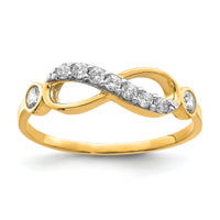 10K CZ Infinity Ring-10C1412