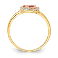10K Two-Tone CZ 15 Ring-10C1429