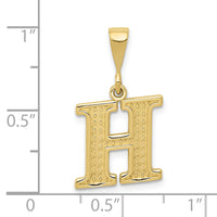 10KY Initial H Pendant-10C1449-H
