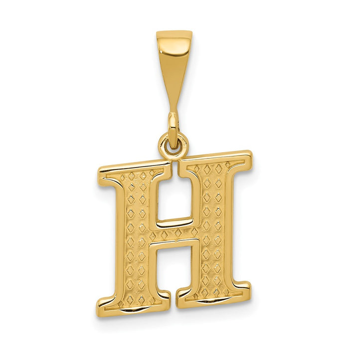 10KY Initial H Pendant-10C1449-H