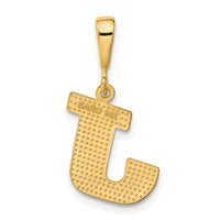 10KY Initial J Pendant-10C1449-J