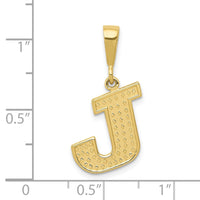 10KY Initial J Pendant-10C1449-J