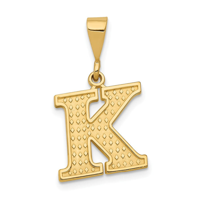 10KY Initial K Pendant-10C1449-K