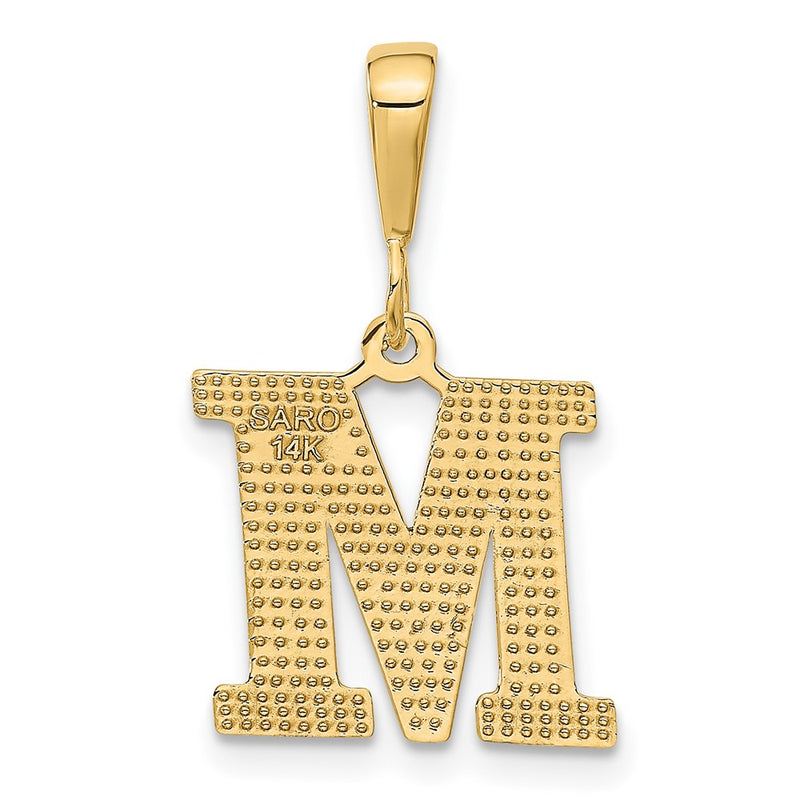 10KY Initial M Pendant-10C1449-M