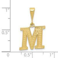 10KY Initial M Pendant-10C1449-M