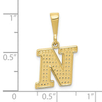 10KY Initial N Pendant-10C1449-N