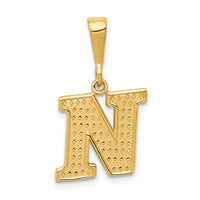 10KY Initial N Pendant-10C1449-N