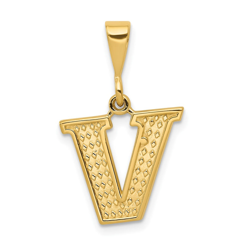 10KY Initial V Pendant-10C1449-V