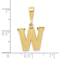 10KY Initial W Pendant-10C1449-W