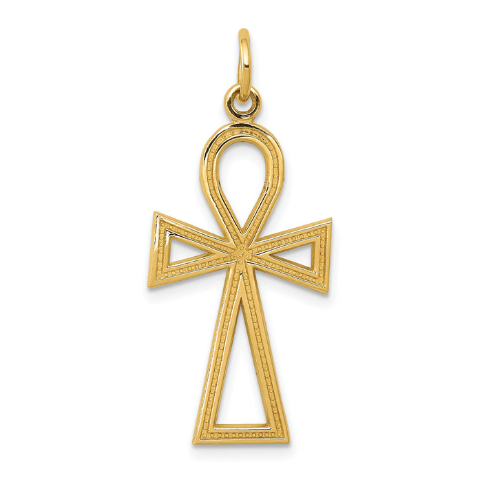 10k Ankh Cross Charm-10C1475