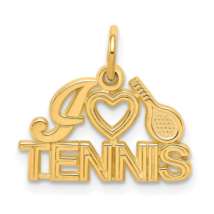 10K I HEART TENNIS Charm-10C150