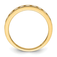 10K Polished 1.25mm CZ Channel Band-10C1514