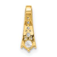 10K Polished CZ Fancy Chain Slide-10C1517