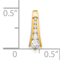 10K Polished CZ Fancy Chain Slide-10C1517