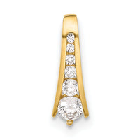 10K Polished CZ Fancy Chain Slide-10C1517