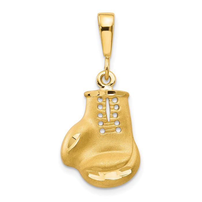 10K Boxing Glove Charm-10C160
