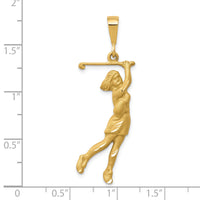 10K Golfer Charm-10C168