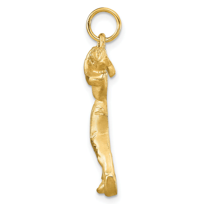10K Golfer Charm-10C169
