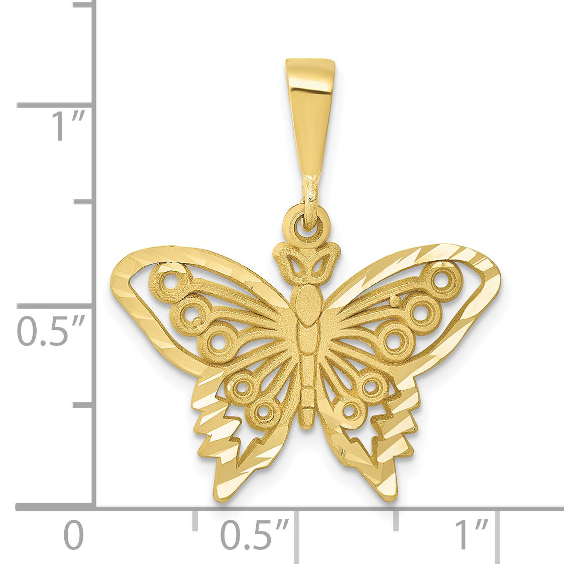 10k Butterfly Charm-10C1849