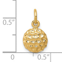 10K Golf Ball Charm-10C187