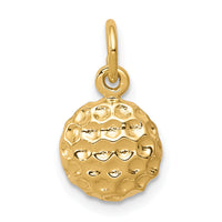 10K Golf Ball Charm-10C187