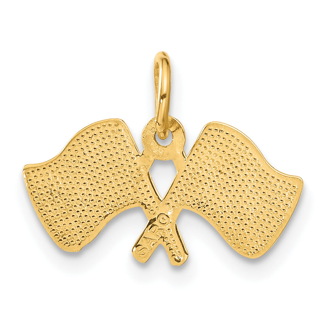10k Racing Flags Charm-10C1877
