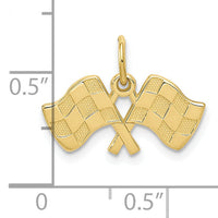 10k Racing Flags Charm-10C1877