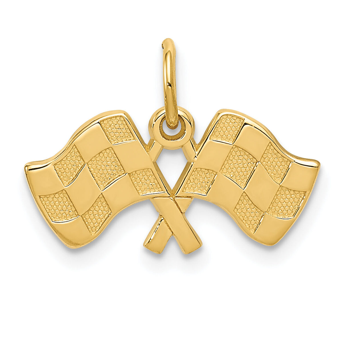 10k Racing Flags Charm-10C1877