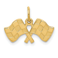 10k Racing Flags Charm-10C1877