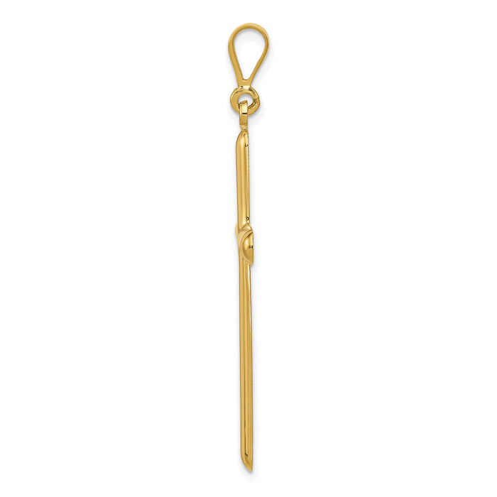 10k Cross Pendant-10C1951