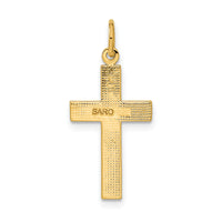 10k Diamond-cut Cross Pendant-10C1959