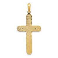 10k Polished Crucifix Pendant-10C1984
