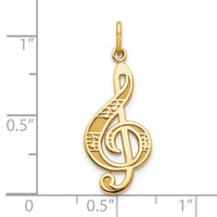 10k Treble Clef Charm-10C201